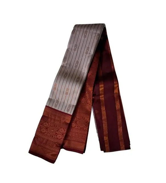 Generic Women's Soft Silk Wooven Saree With Unstitched Blouse 5.5Mtr (Multicolor)